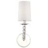 Mirage 1-Light Polished Nickel Sconce by Crystorama