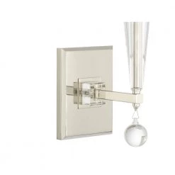 Paxton 1-Light Polished Nickel Sconce by Crystorama -Crystorama popular store polished nickel crystorama wall sconces 8101 pn 1f 1000