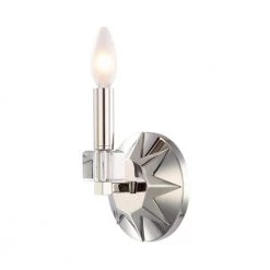 Carson 1-Light Polished Nickel Sconce by Crystorama