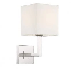 Chatham 1-Light Polished Nickel Sconce by Crystorama