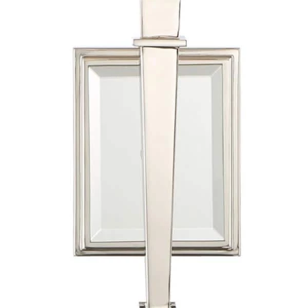 Clifton 1-Light Polished Nickel Sconce by Crystorama 4 Clifton 1-Light Polished Nickel Sconce by Crystorama - Image 2