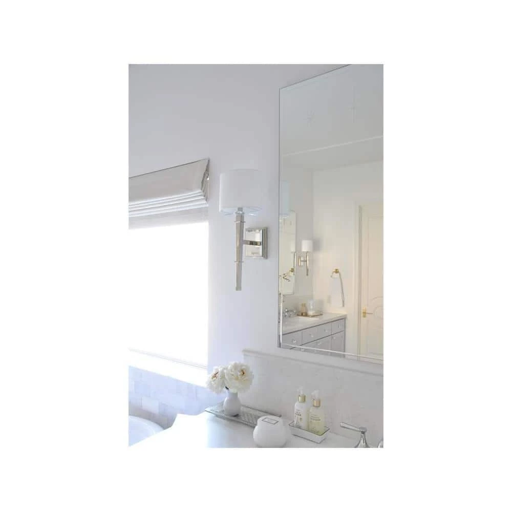 Clifton 1-Light Polished Nickel Sconce by Crystorama 8 Clifton 1-Light Polished Nickel Sconce by Crystorama - Image 6