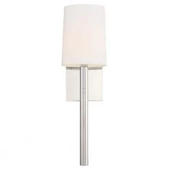 Weston 1-Light Polished Nickel Sconce by Crystorama