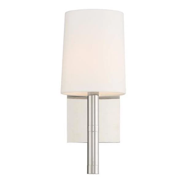 Weston 1-Light Polished Nickel Sconce by Crystorama 4 Weston 1-Light Polished Nickel Sconce by Crystorama - Image 2