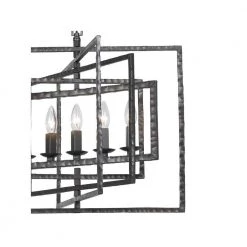 Capri 5-Light Raw Steel Cage Chandelier by Crystorama -Crystorama popular store raw steel crystorama chandeliers 336 rs 4f 1000