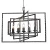 Capri 5-Light Raw Steel Cage Chandelier by Crystorama -Crystorama popular store raw steel crystorama chandeliers 336 rs 64 1000