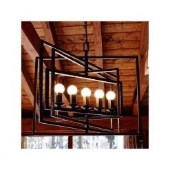 Capri 5-Light Raw Steel Cage Chandelier by Crystorama -Crystorama popular store raw steel crystorama chandeliers 336 rs fa 1000