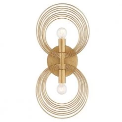 Doral 2-Light Renaissance Gold Sconce by Crystorama