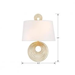 Doral 2-Light Renaissance Gold Sconce by Crystorama 9 Doral 2-Light Renaissance Gold Sconce by Crystorama -Crystorama popular store renaissance gold crystorama wall sconces dor b7702 rg 4f 1000
