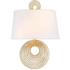 Doral 2-Light Renaissance Gold Sconce by Crystorama