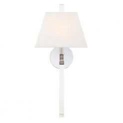 Renee 1-Light Polished Nickel Sconce by Crystorama