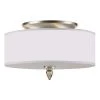 Luxor 14 in 3-Light Satin Nickel Flush Mount by Crystorama -Crystorama popular store satin nickel crystorama flush mount lights 9503 sn 64 1000