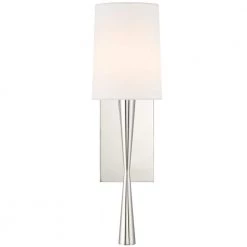 Trenton 1-Light Polished Nickel Sconce by Crystorama