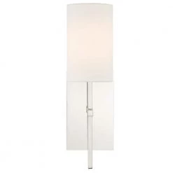 Veronica 1-Light Polished Nickel Sconce by Crystorama