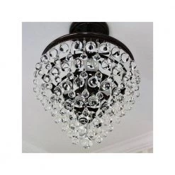 Calypso 13 in. 3-Light Vibrant Bronze Semi-Flush Mount by Crystorama -Crystorama popular store vibrant bronze crystorama flush mount lights 130 vz ceiling 4f 1000