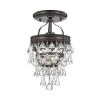 Calypso 7.25 in. 1-Light Vibrant Bronze Semi-Flush Mount by Crystorama 1 Calypso 7.25 in. 1-Light Vibrant Bronze Semi-Flush Mount by Crystorama -Crystorama popular store vibrant bronze crystorama flush mount lights 131 vz ceiling 64 1000