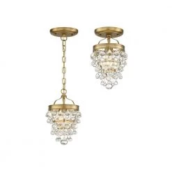 Calypso 1-Light Vibrant Gold Mini Chandelier by Crystorama -Crystorama popular store vibrant gold crystorama chandeliers 131 vg 4f 1000