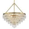 Calypso 8-Light Vibrant Gold Crystal Teardrop Chandelier by Crystorama -Crystorama popular store vibrant gold crystorama chandeliers 137 vg 64 1000