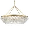 Calypso 8-Light Vibrant Gold Standard Chandelier by Crystorama