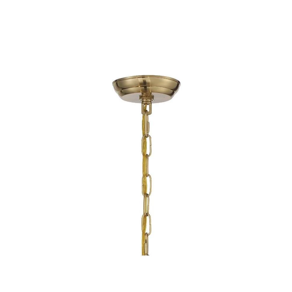 Othello 5-Light Vibrant Gold Shaded Chandelier with Silk Shade by Crystorama 6 Othello 5-Light Vibrant Gold Shaded Chandelier with Silk Shade by Crystorama - Image 4