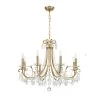 Othello 8-Light Vibrant Gold Chandelier by Crystorama -Crystorama popular store vibrant gold crystorama chandeliers 6828 vg cl mwp 64 1000
