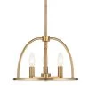 Abbott 3-Light Vibrant Gold Chandelier by Crystorama