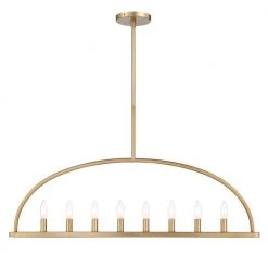 Abbott 8-Light Vibrant Gold Chandelier by Crystorama