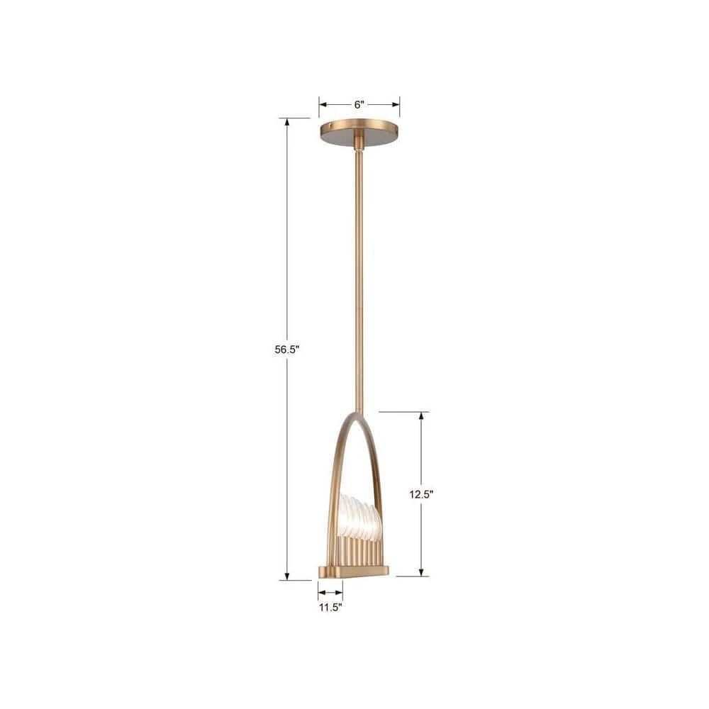 Abbott 8-Light Vibrant Gold Chandelier by Crystorama 8 Abbott 8-Light Vibrant Gold Chandelier by Crystorama - Image 6