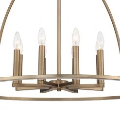 Abbott 8-Light Vibrant Gold Chandelier by Crystorama -Crystorama popular store vibrant gold crystorama chandeliers abb 3008 vg 44 1000