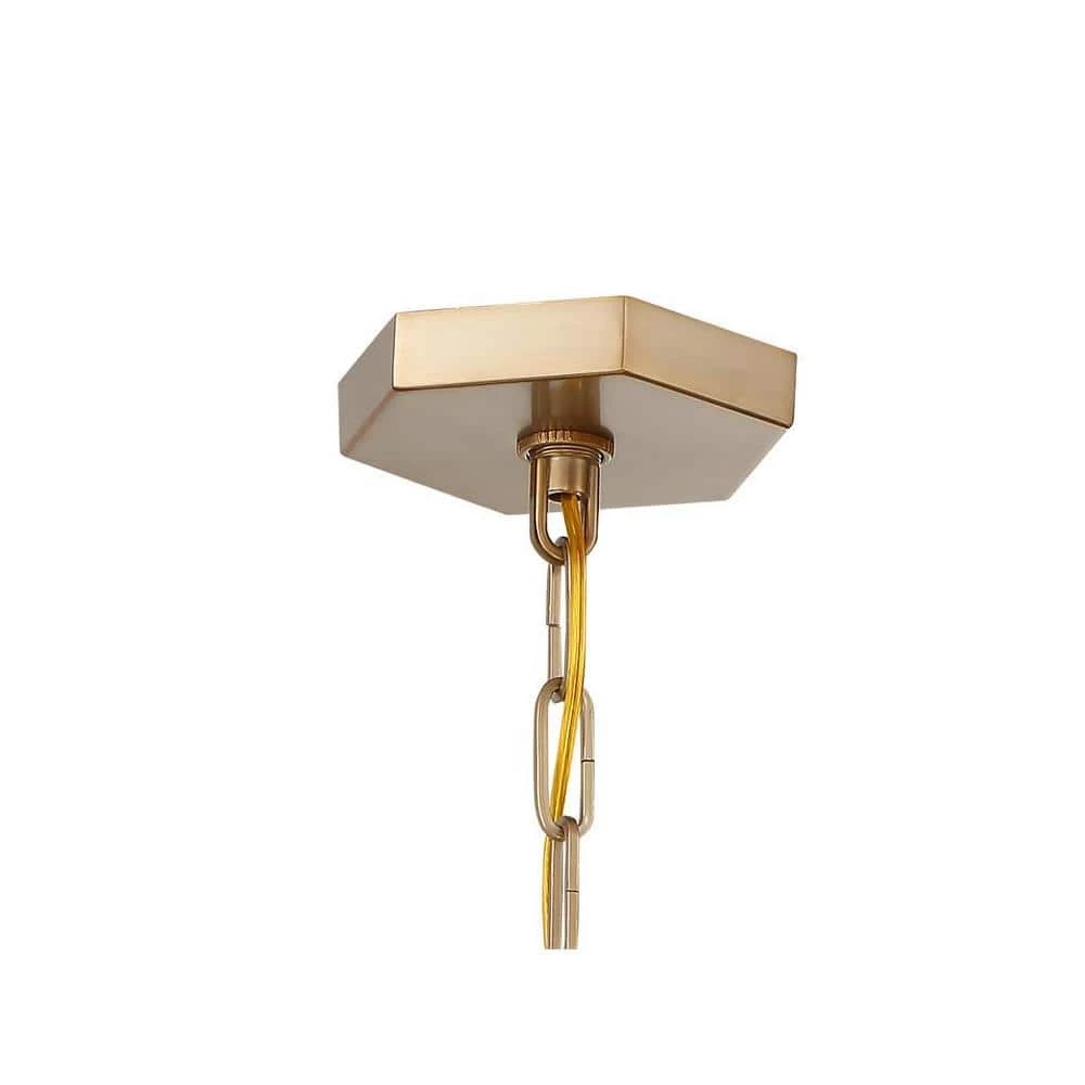 Hillcrest 6-Light Vibrant Gold Standard Chandelier by Crystorama 6 Hillcrest 6-Light Vibrant Gold Standard Chandelier by Crystorama - Image 4