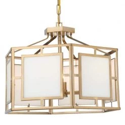 Hillcrest 6-Light Vibrant Gold Standard Chandelier by Crystorama