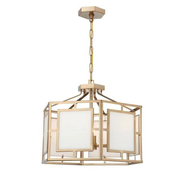 Hillcrest 6-Light Vibrant Gold Standard Chandelier by Crystorama 4 Hillcrest 6-Light Vibrant Gold Standard Chandelier by Crystorama - Image 2