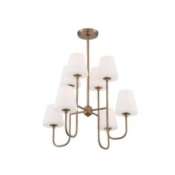 Keenan 8-Light Vibrant Gold Crystal Chandelier with Glass Shade by Crystorama 14 Keenan 8-Light Vibrant Gold Crystal Chandelier with Glass Shade by Crystorama -Crystorama popular store vibrant gold crystorama chandeliers kee a3008 vg fa 1000