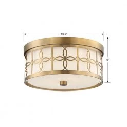 Anniversary 13.5 in 2-Light Vibrant Gold Flush Mount by Crystorama 11 Anniversary 13.5 in 2-Light Vibrant Gold Flush Mount by Crystorama -Crystorama popular store vibrant gold crystorama flush mount lights ann 2105 vg 44 1000