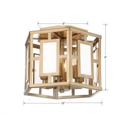 Hillcrest 12 in. 6-Light Vibrant Gold Flush Mount by Crystorama -Crystorama popular store vibrant gold crystorama flush mount lights hil 990 vg 4f 1000