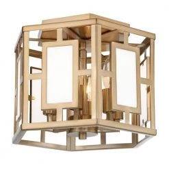 Hillcrest 12 in. 6-Light Vibrant Gold Flush Mount by Crystorama