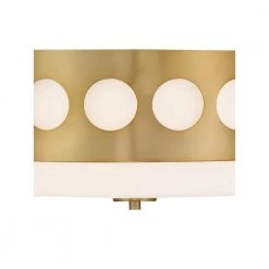 Kirby 13.37 in. 2-Light Vibrant Gold Flush Mount by Crystorama -Crystorama popular store vibrant gold crystorama flush mount lights kir b8100 vg 44 1000