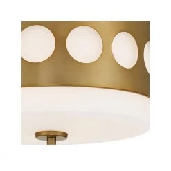 Kirby 13.37 in. 2-Light Vibrant Gold Flush Mount by Crystorama -Crystorama popular store vibrant gold crystorama flush mount lights kir b8100 vg 4f 1000