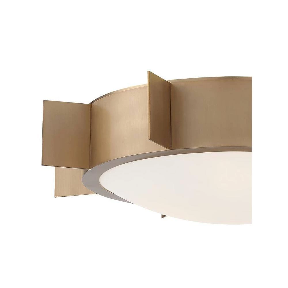 Solas 17.75 in. 3-Light Vibrant Gold Flush Mount by Crystorama 5 Solas 17.75 in. 3-Light Vibrant Gold Flush Mount by Crystorama - Image 3