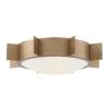 Solas 17.75 in. 3-Light Vibrant Gold Flush Mount by Crystorama