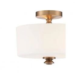 Travis 12.5 in. 2-Light Vibrant Gold Flush Mount by Crystorama -Crystorama popular store vibrant gold crystorama flush mount lights tra a3302 vg 4f 1000