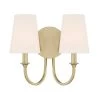 Payton 2-Light Vibrant Gold Wall Sconce by Crystorama