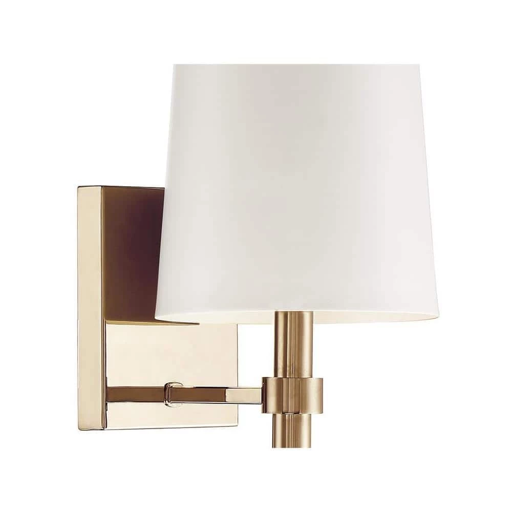 Bromley 1-Light Vibrant Gold Sconce by Crystorama 6 Bromley 1-Light Vibrant Gold Sconce by Crystorama - Image 4