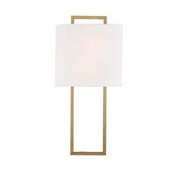 Fremont 2-Light Vibrant Gold Sconce by Crystorama