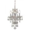 Traditional Crystal 4-Light White Mini Chandelier by Crystorama -Crystorama popular store wet white crystorama chandeliers 5534 ww cl mwp 64 1000